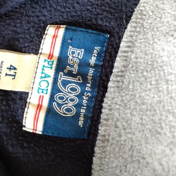 Navy blue half zipper pullover - Picture 4 of 4